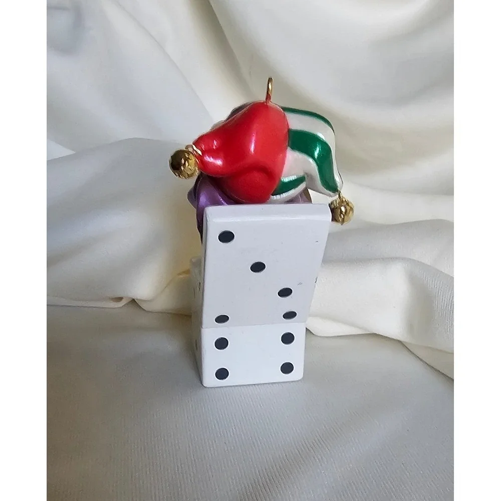 Hallmark Keepsake 1990 Jester Jack in the Box Die Ornament Vintage Good Luck